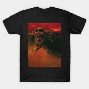 Beksinski - The Hill by the brilliant Polish artist T-Shirt